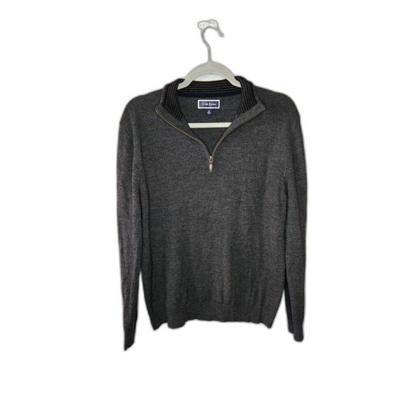 Club Room Men's Gray Merino Wool Blend Pullover Sweater Size Medium - Picture 2 of 6